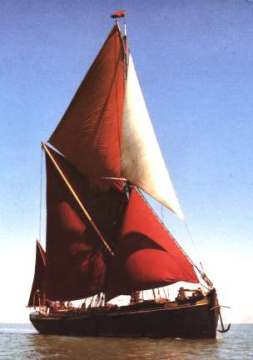barge,spritsail,thames,family history