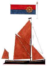 barge,spritsail,thames,family history